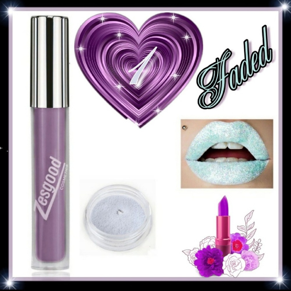 Glitter Lipstick & Powder set!!!